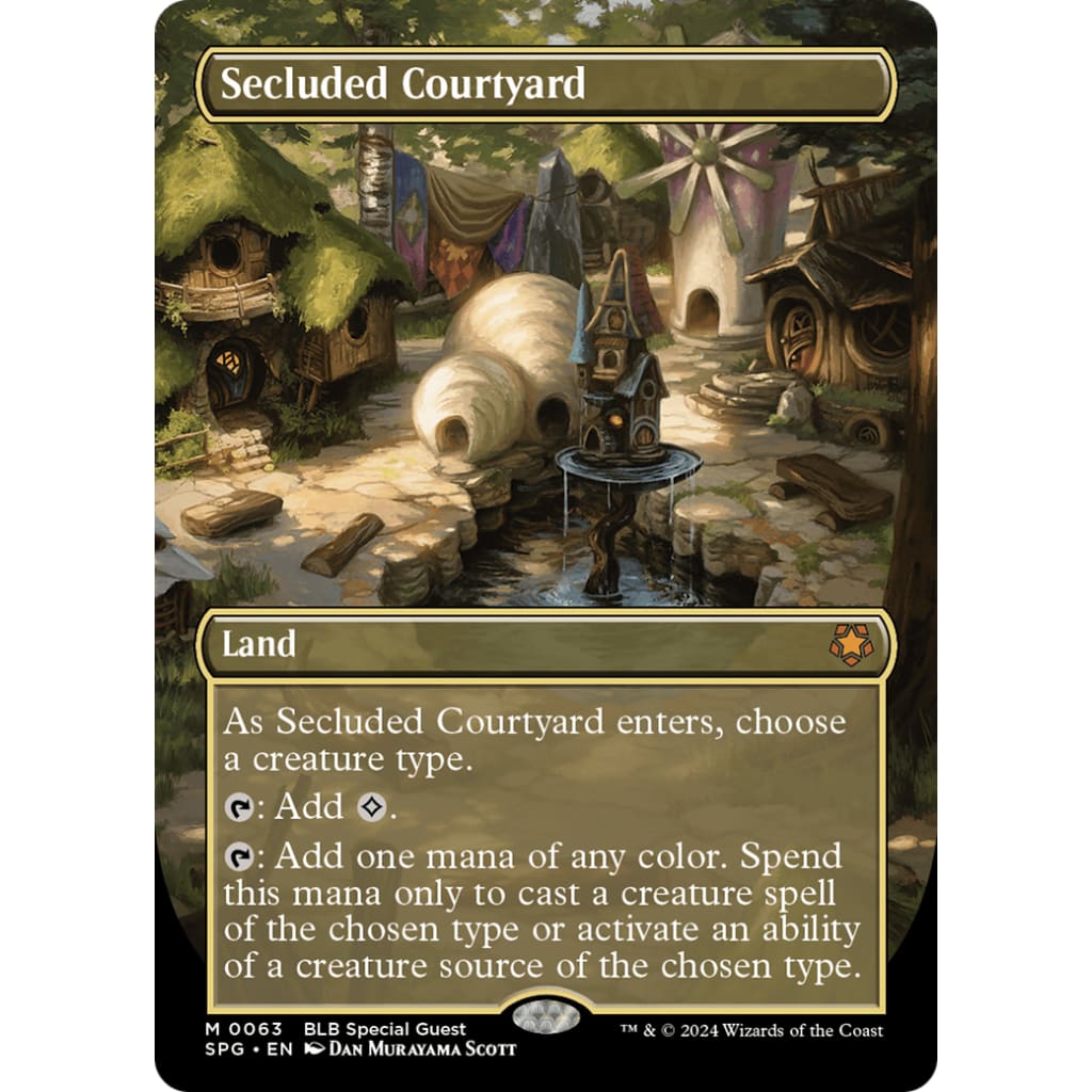 Secluded Courtyard (SPG-063) (Borderless) - Single