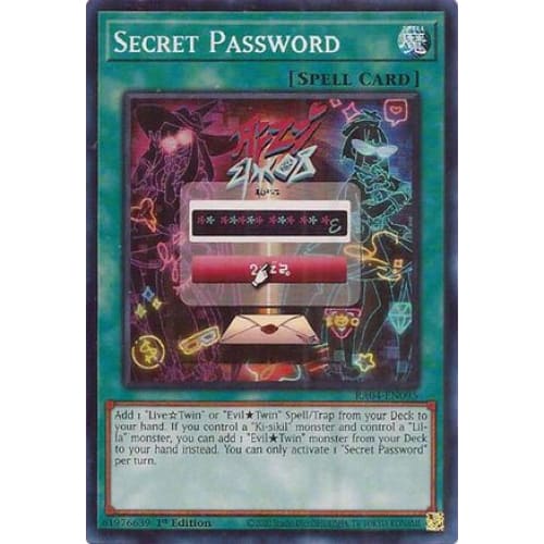 Secret Password - RA04-EN095 Super Rare 1st Edition - Single
