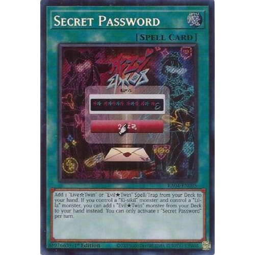 Secret Password (Secret Rare) - RA04-EN095 Rare 1st Edition