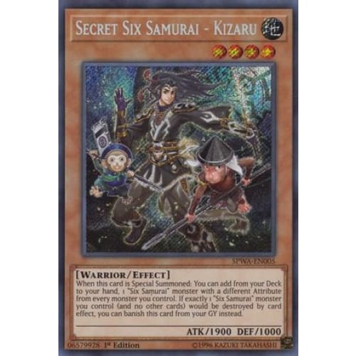 Secret Six Samurai - Kizaru (SPWA-EN005) Rare 1st Edition