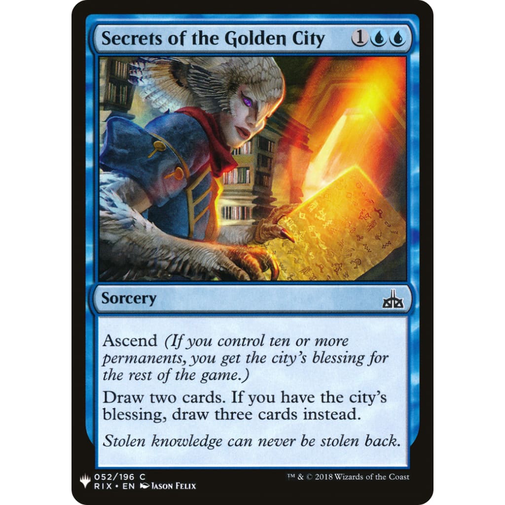 Secrets of the Golden City (PLST-RIX-52) - Single