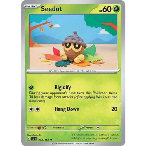 Seedot (3) Common Reverse Holofoil - Single