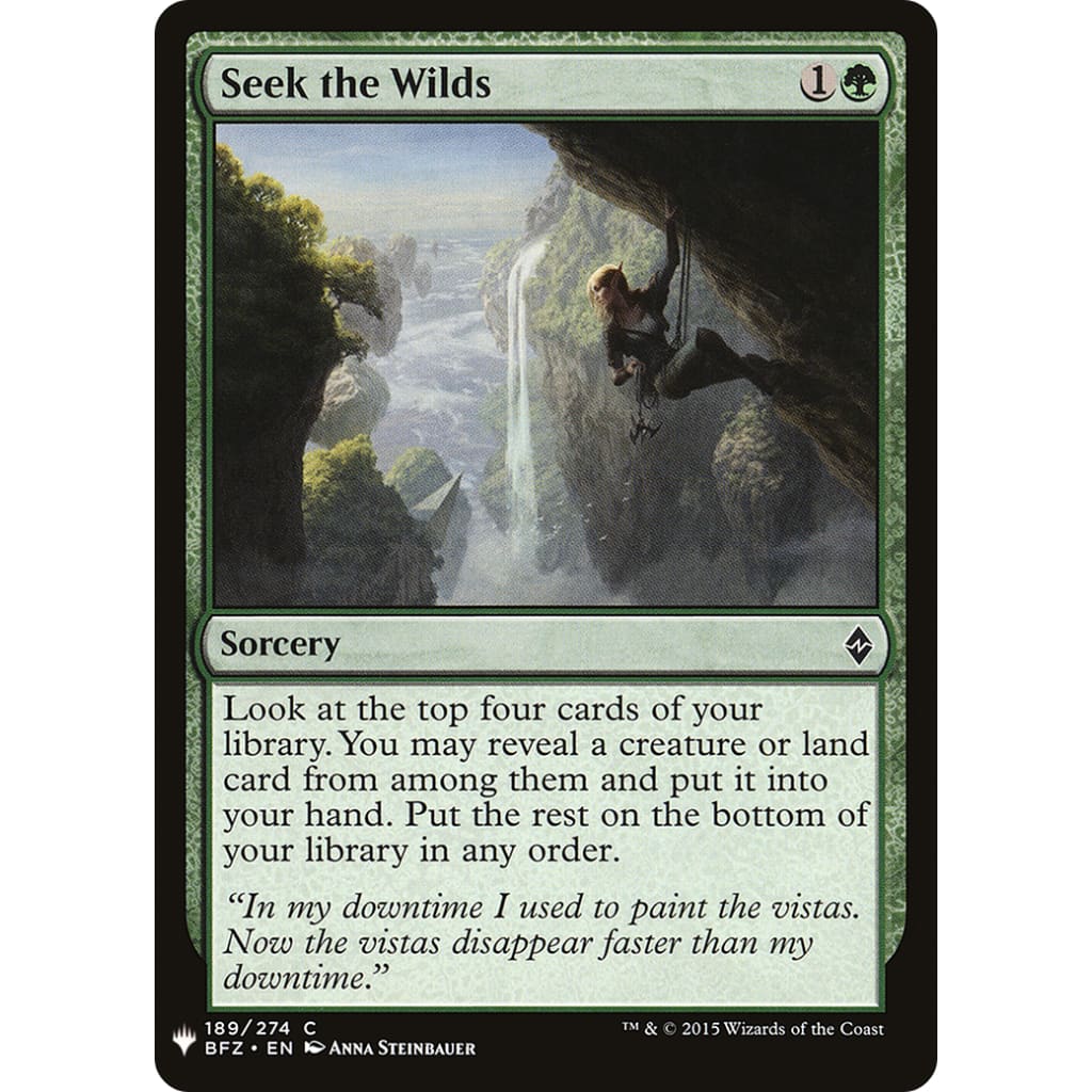 Seek the Wilds (PLST-BFZ-189) - Single