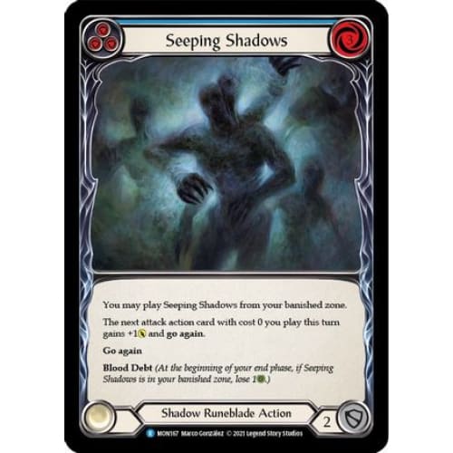 Seeping Shadows (Blue) (MONARCH) 1st Edition - Single