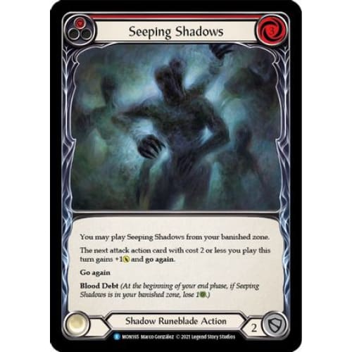 Seeping Shadows (Red) (MONARCH) 1st Edition - Single