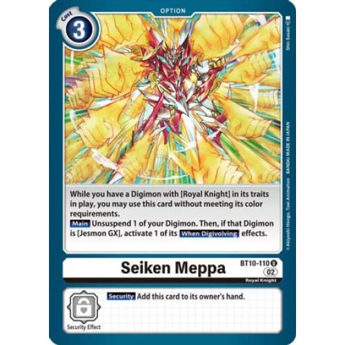 Seiken Meppa - BT10-110 - Uncommon - Single