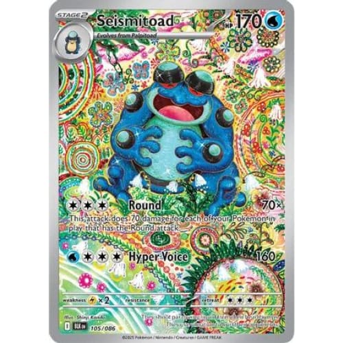 Seismitoad - 105/086 (105) Illustration Rare Holofoil