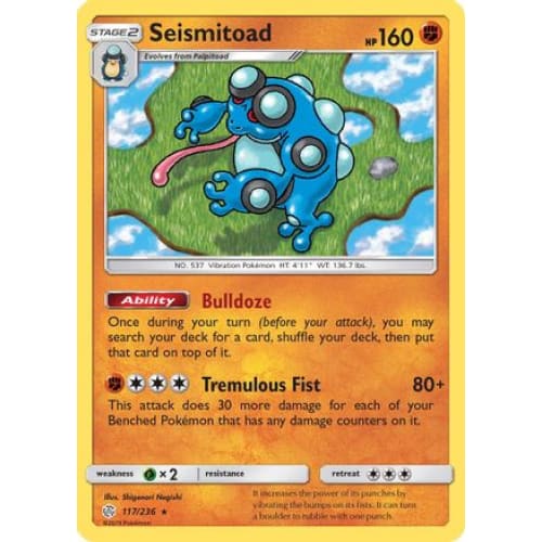 Seismitoad (117/236) Rare Classic - Single