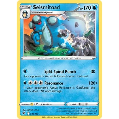 Seismitoad (46) Rare Classic - Single