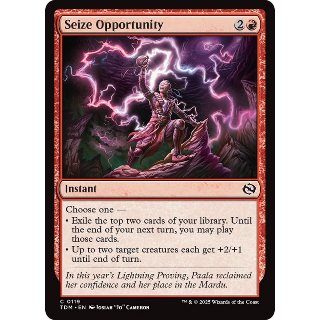Seize Opportunity (TDM-119) - Single
