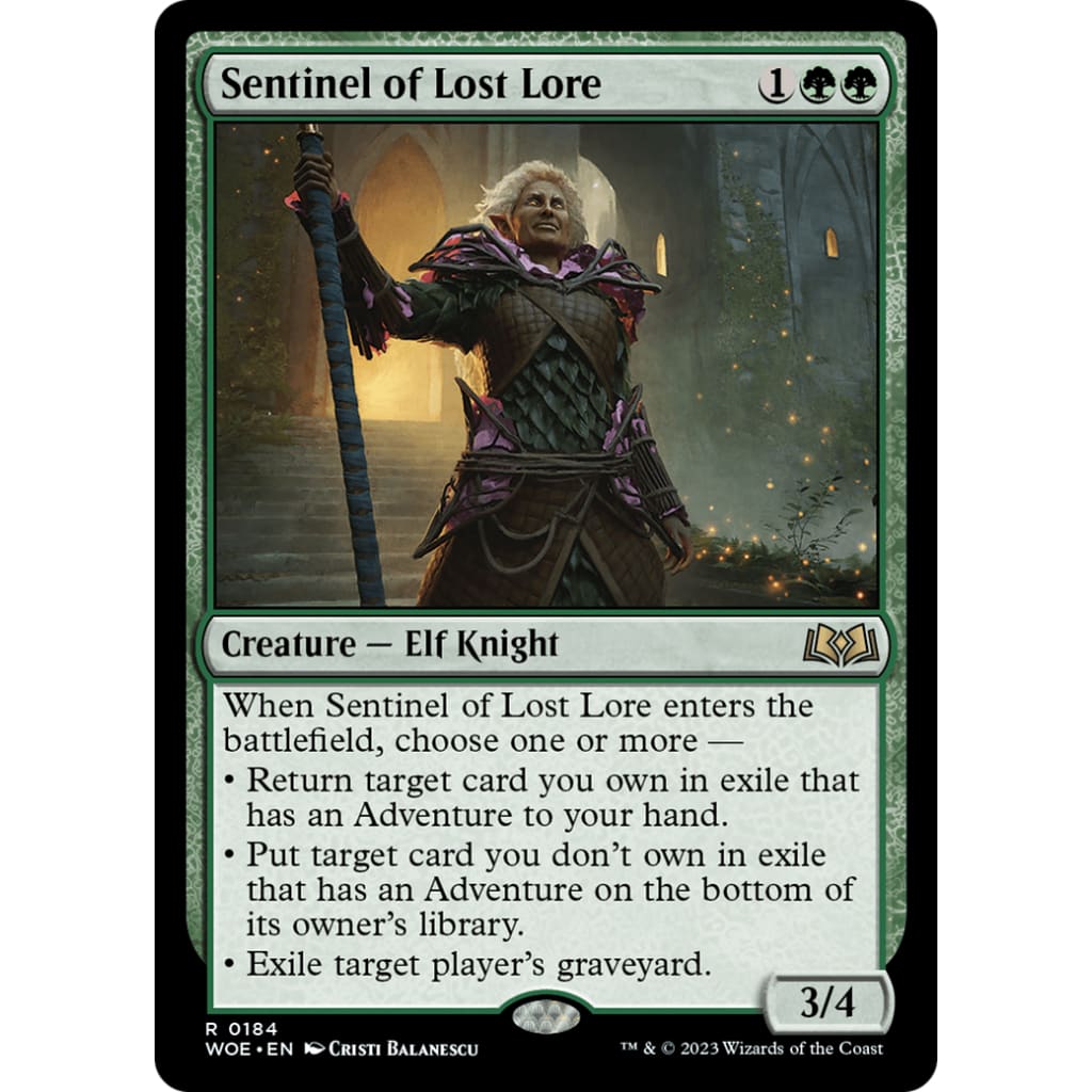 Sentinel of Lost Lore (WOE-184) - Single