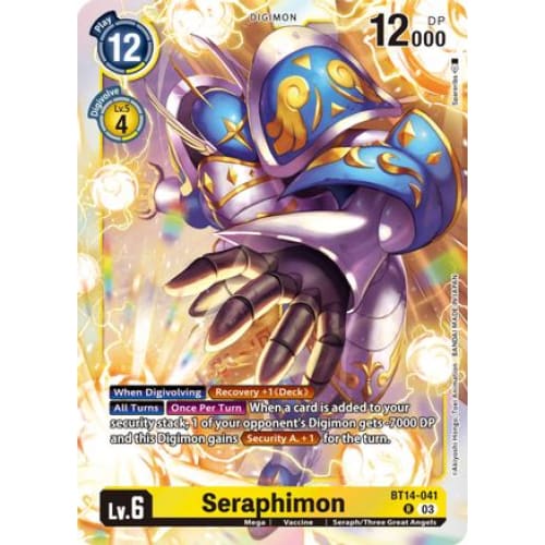 Seraphimon - BT14-041 - Rare Foil - Single
