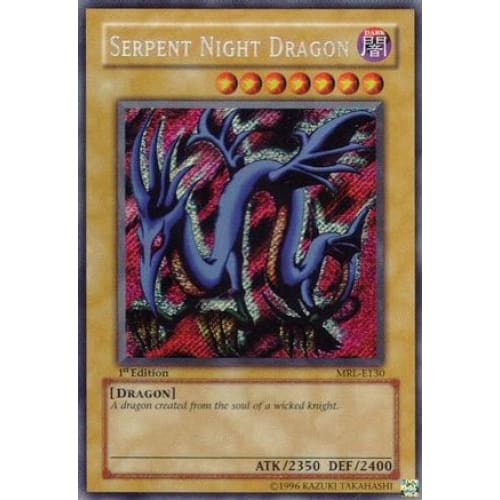 Serpent Night Dragon (MRL-E130) Secret Rare 1st Edition