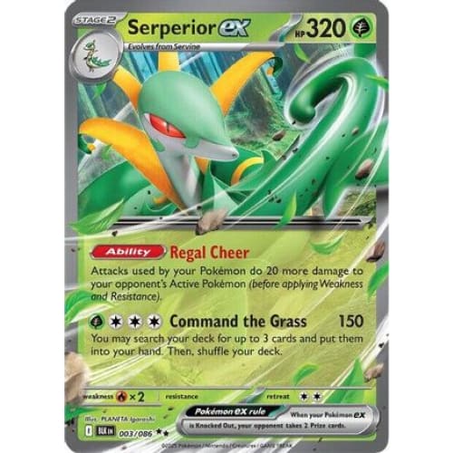 Serperior ex (3) Double Rare Holofoil - Single