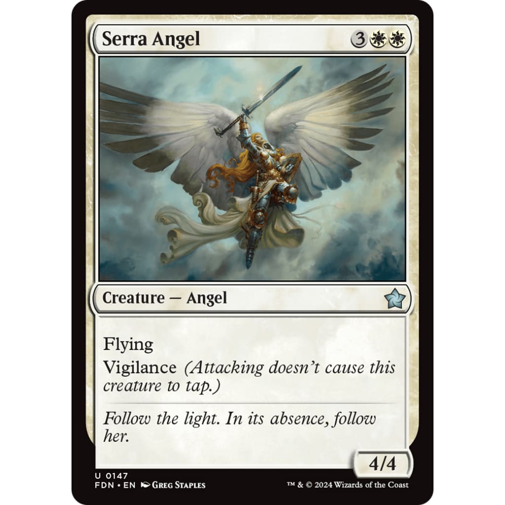 Serra Angel (FDN-147) Foil - Single