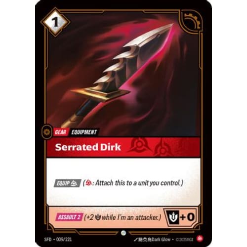Serrated Dirk (009/221) - Spiritforged - Single
