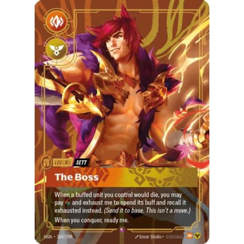 Sett - The Boss (269/298) - Origins Foil - Single