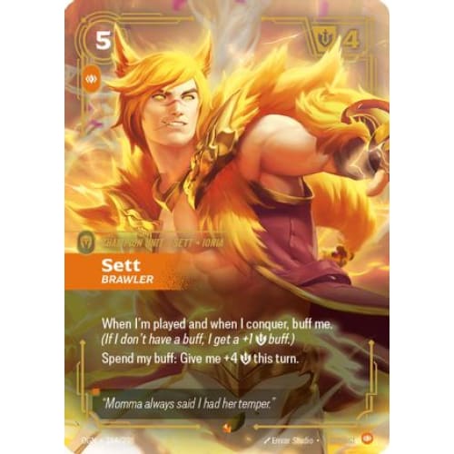 Sett - Brawler (164/298) - Origins Foil - Single