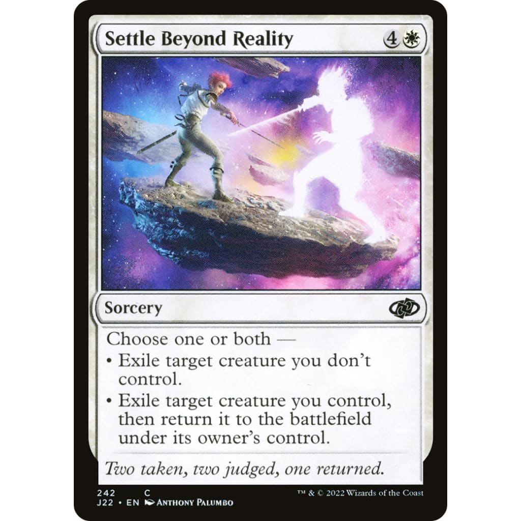 Settle Beyond Reality (J22-242) - Single