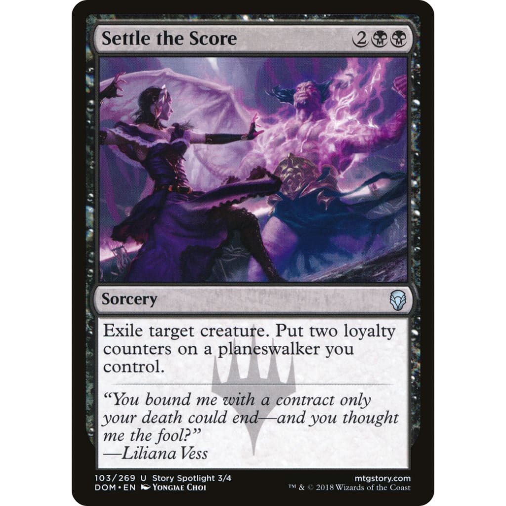 Settle the Score (DOM-103) - Single