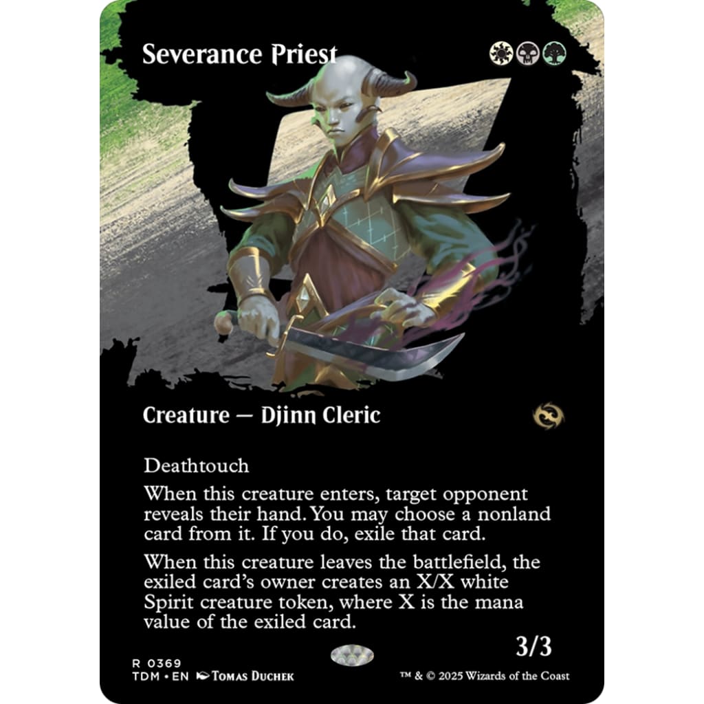 Severance Priest (TDM-369): (Showcase) (Borderless) Foil