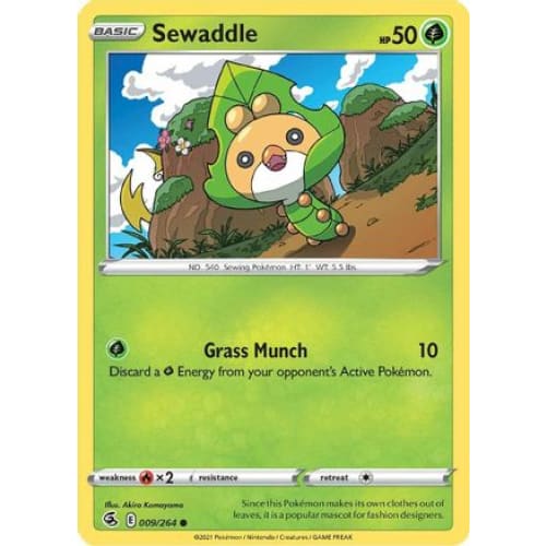 Sewaddle (009/264) Common Reverse Holofoil - Single
