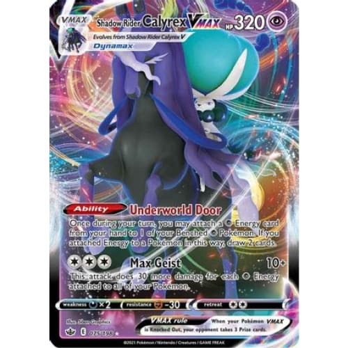 Shadow Rider Calyrex VMAX (075/198) Holo Rare Holofoil