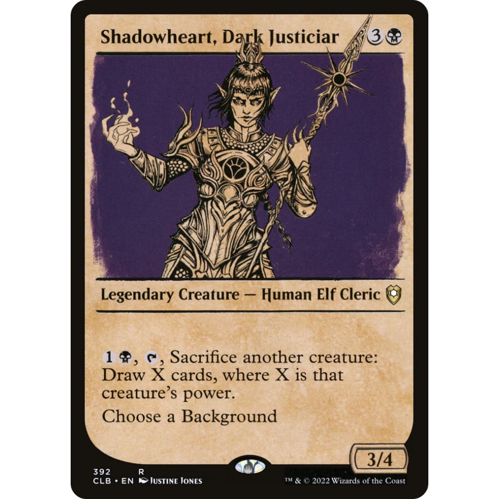 Shadowheart Dark Justiciar (CLB-392): (Showcase) Foil