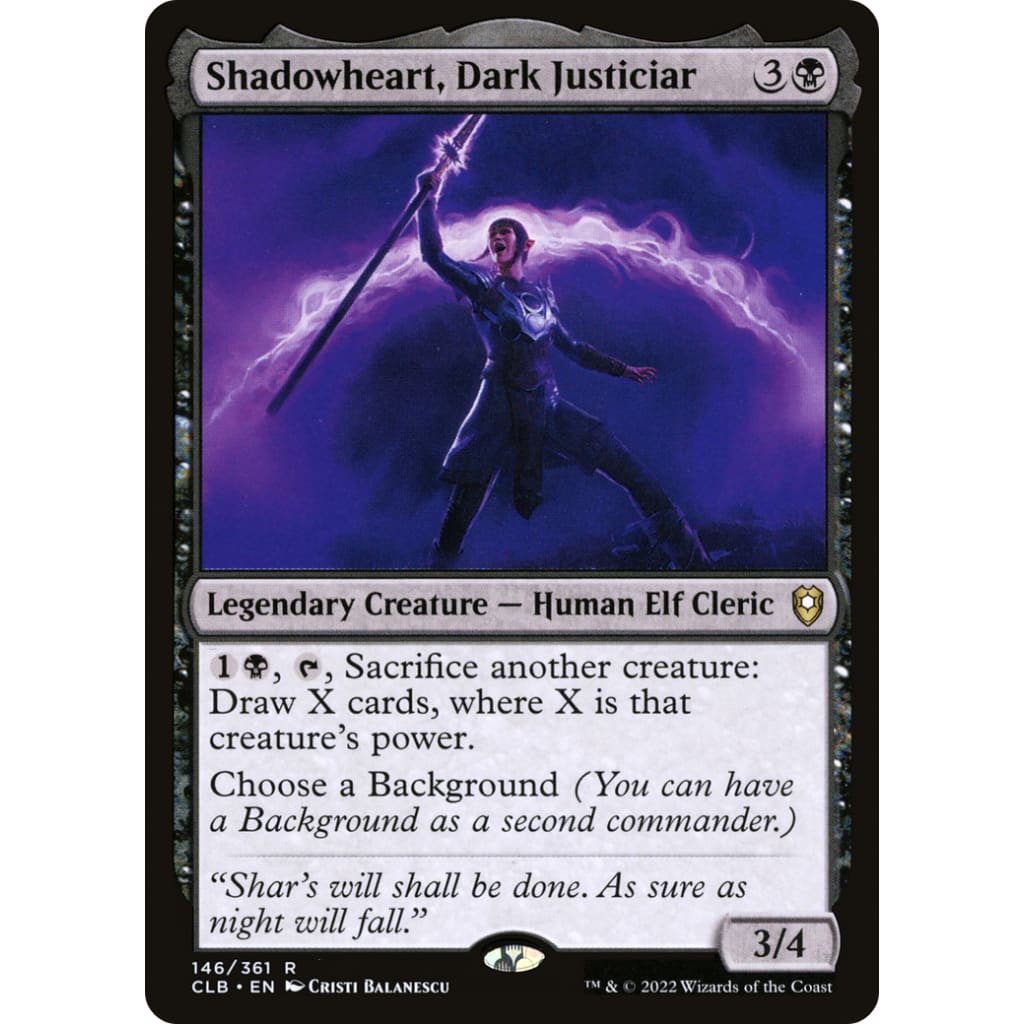 Shadowheart Dark Justiciar (CLB) Etched Foil - Single