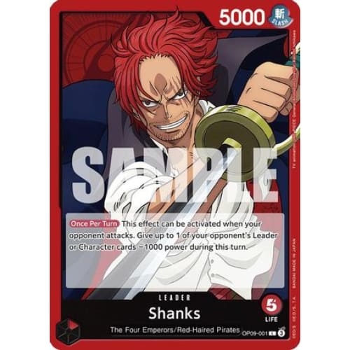 Shanks (001) OP09-001 L Emperors in the New World - Single