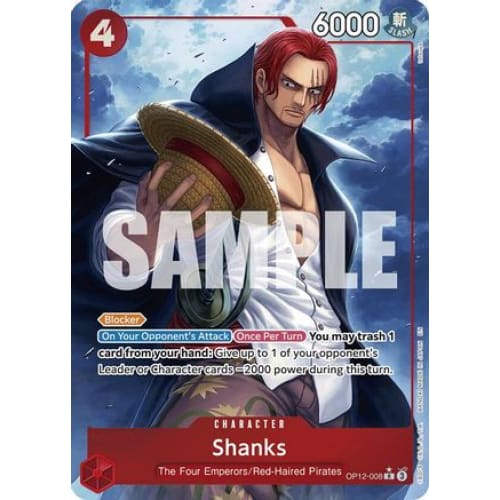 Shanks (008) (Alternate Art) OP12-008 R Legacy