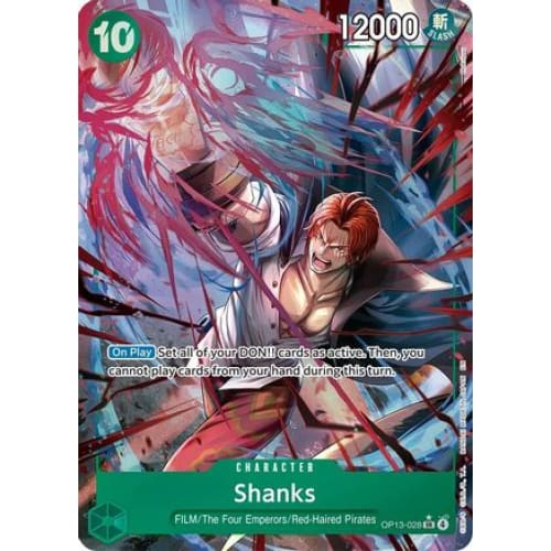 Shanks (028) (Alternate Art) OP13-028 SR Carrying On His
