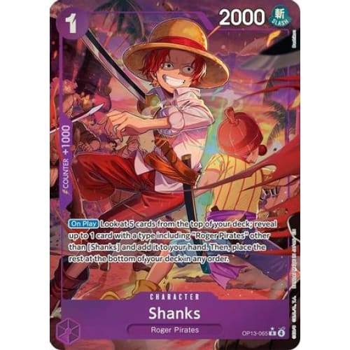 Shanks (065) (Alternate Art) OP13-065 R Carrying On His