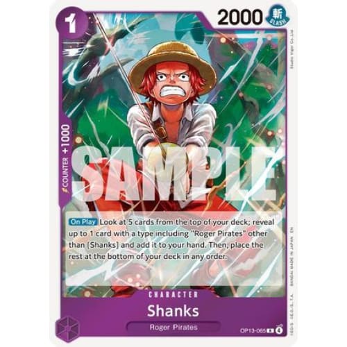 Shanks (065) OP13-065 R Carrying On His Will Foil - Single