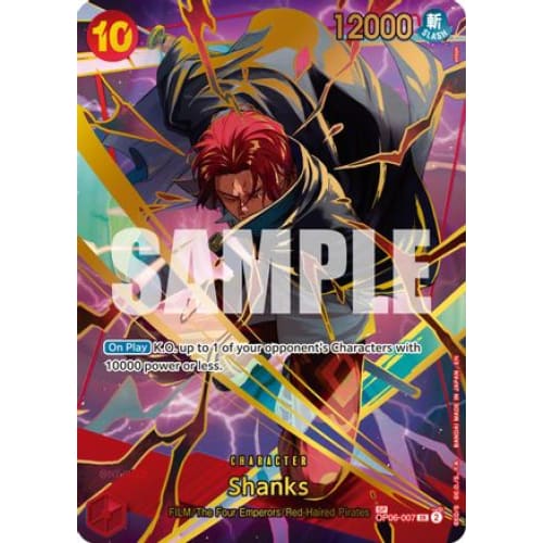 Shanks (Alternate Art) OP06-007 SR Premium Booster -The
