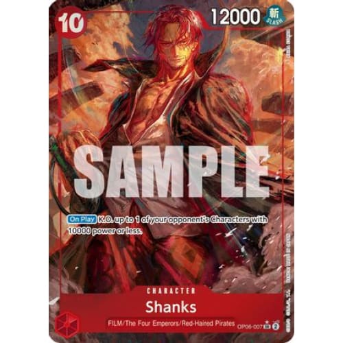 Shanks (Alternate Art) OP06-007 SR Wings of the Captain