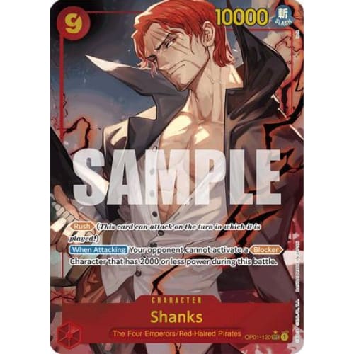 Shanks (OP01-120) (Alternate Art) OP01-120 SEC Premium