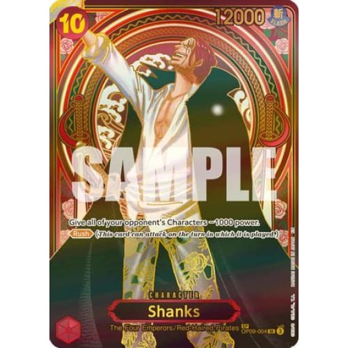 Shanks - OP09-004 (SP) (Gold) SR Carrying On His Will Foil