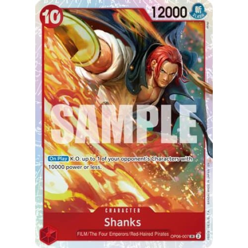 Shanks (Reprint) OP06-007 SR Premium Booster -The Best-