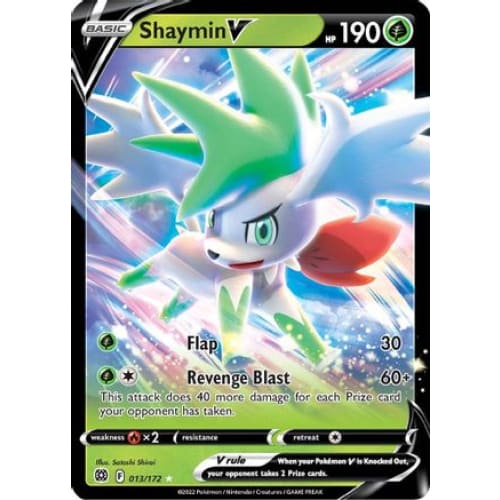 Shaymin V (013/172) Holo Rare Holofoil - Single