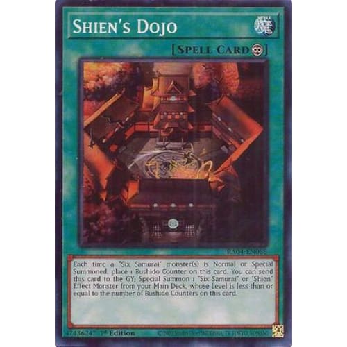 Shien’s Dojo - RA04-EN088 Super Rare 1st Edition - Single
