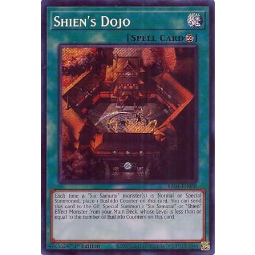 Shien’s Dojo (Secret Rare) - RA04-EN088 Secret Rare 1st