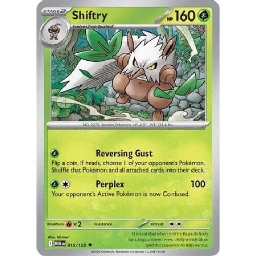 Shiftry (15) Uncommon Reverse Holofoil - Single