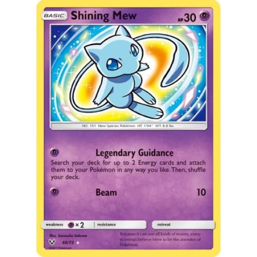 Shining Mew (040/073) Holo Rare Holofoil - Single