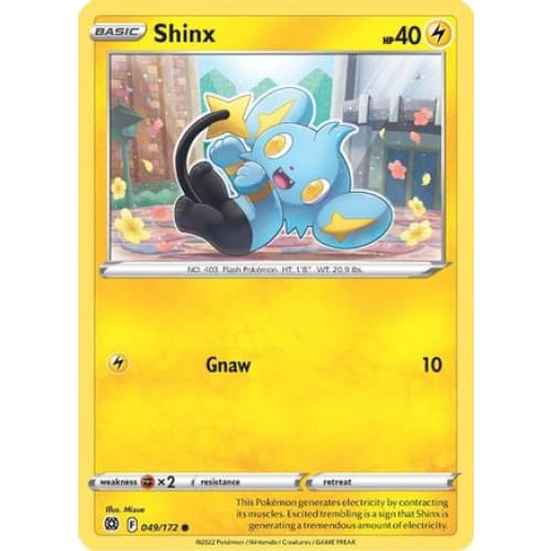 Shinx (049/172) Common Reverse Holofoil - Single