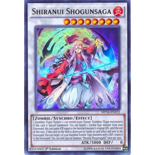 Shiranui Shogunsaga - MP16-EN212 Ultra Rare 1st Edition