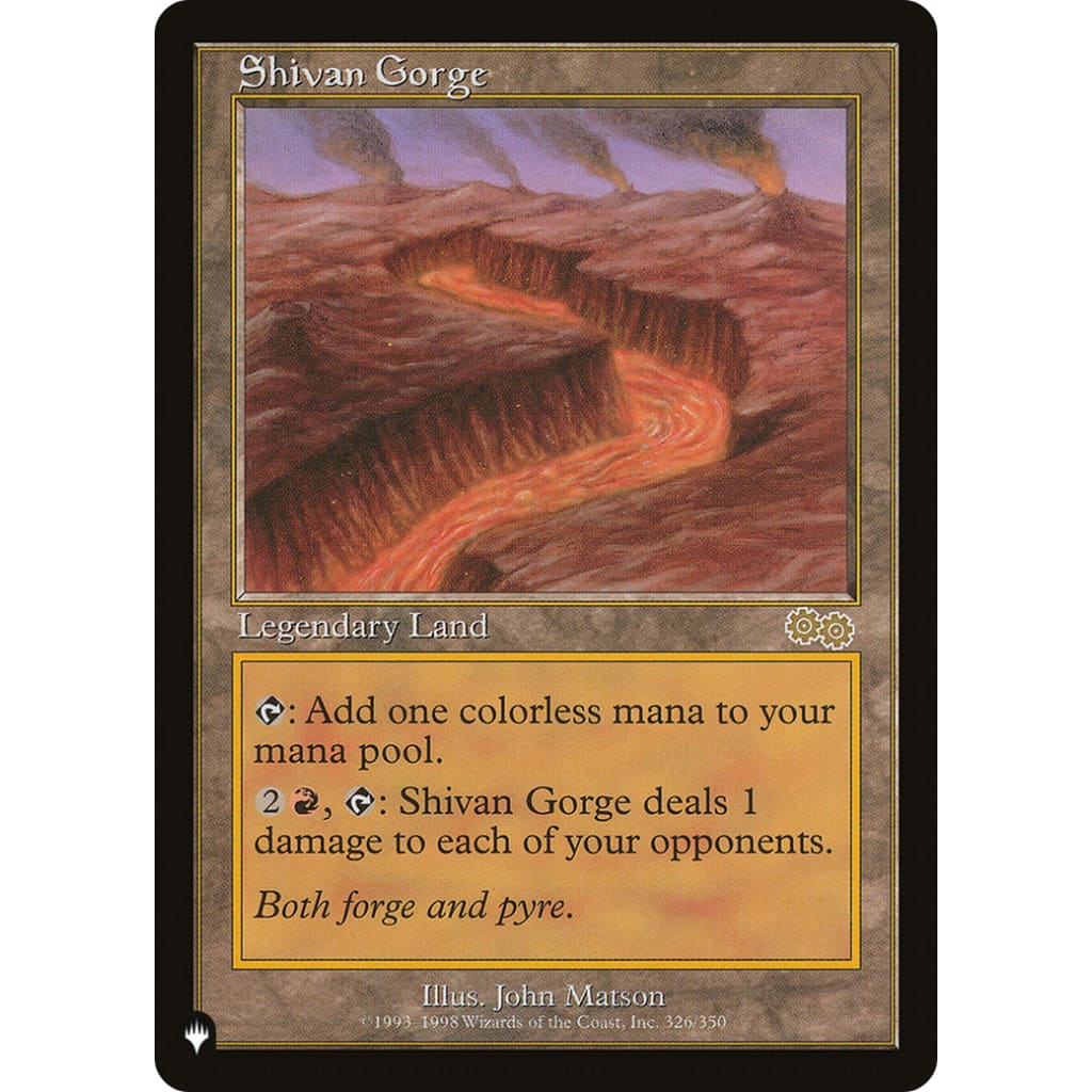 Shivan Gorge (PLST-USG-326) - Single