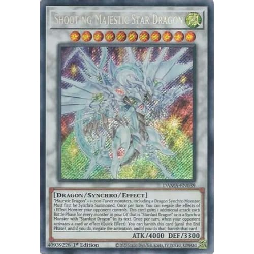 Shooting Majestic Star Dragon (DAMA-EN039) Secret Rare 1st