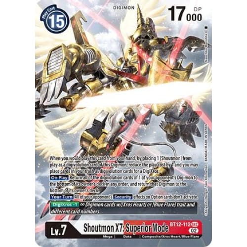 Shoutmon X7: Superior Mode (Alternate Art) - BT12-112