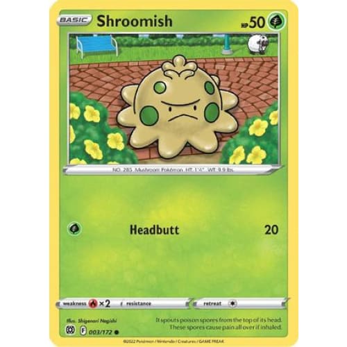 Shroomish (003/172) Common Reverse Holofoil - Single